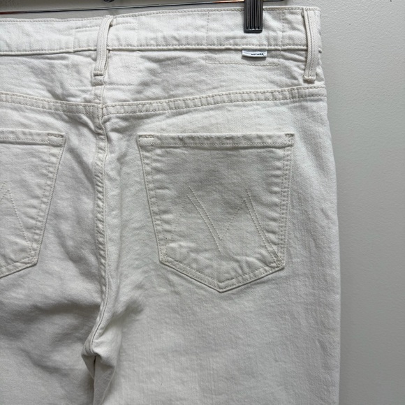 Mother Superior The Insider Crop Step Fray Jeans in Act Natural - Picture 7 of 10